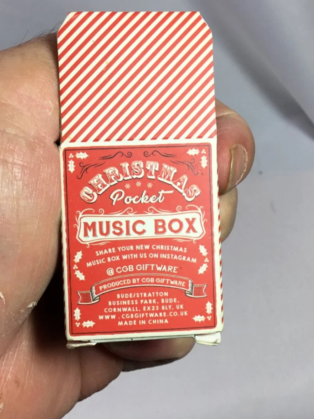 Christmas Pocket Music Box Winter Wonderland